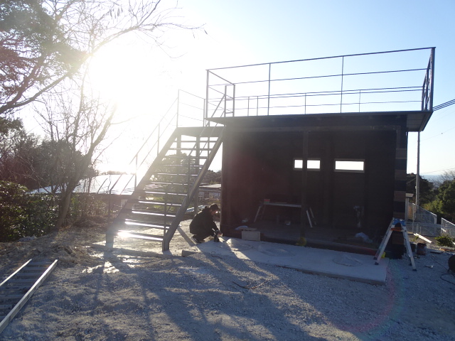 瀬戸内海を見渡せる展望デッキが出来ました。